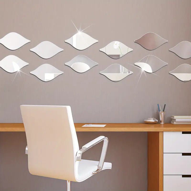Teardrop Elegant Acrylic Wall Decor Mirrors
